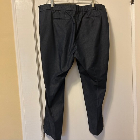 Talbots Heritage Pants Navy Blue Straight Leg Stretch Plus size 16 W Petite - Picture 6 of 16